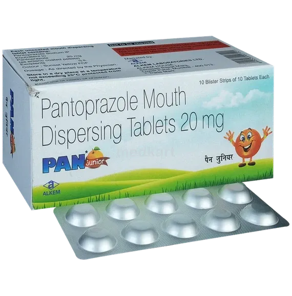 pan junior 20mg tablet 10's